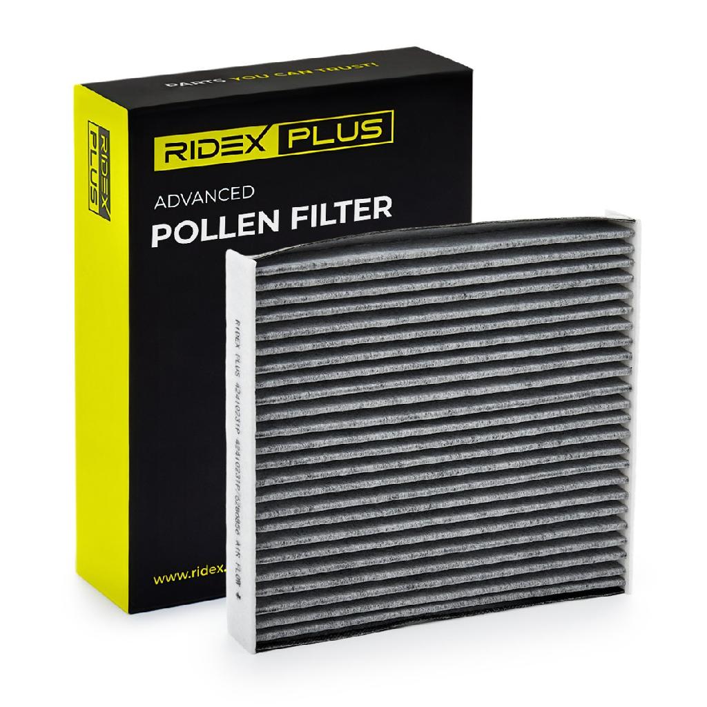 RIDEX PLUS 424I0231P Innenraumfilter Pollenfilter Aktivkohlefilter Höhe: 30