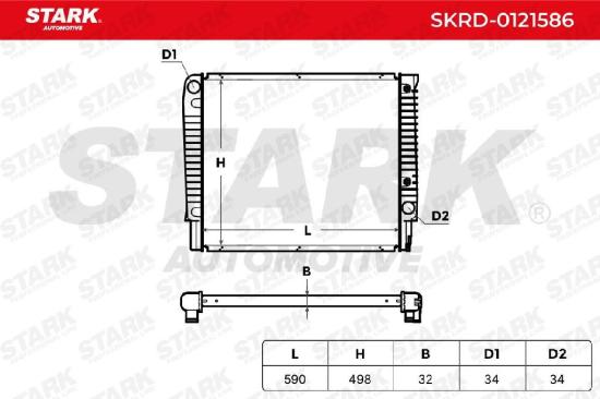 STARK SKRD-0121586 Motorkühler / Wasserkühler für VOLVO 960 II Kombi (965) Bild STARK SKRD-0121586 Motorkühler / Wasserkühler für VOLVO 960 II Kombi (965)