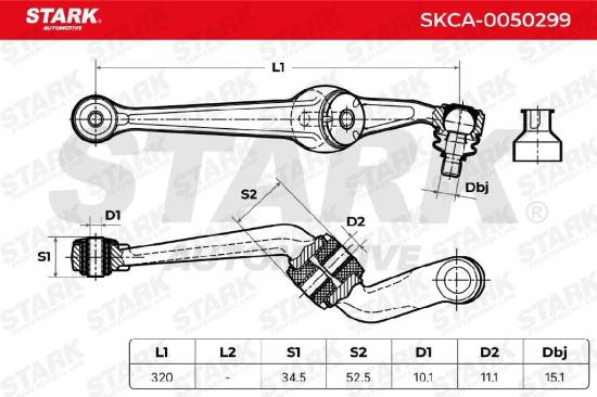 STARK SKCA-0050299 Lenker Radaufhängung Querlenker Front für OPEL Kadett E CC Bild STARK SKCA-0050299 Lenker Radaufhängung Querlenker Front für OPEL Kadett E CC