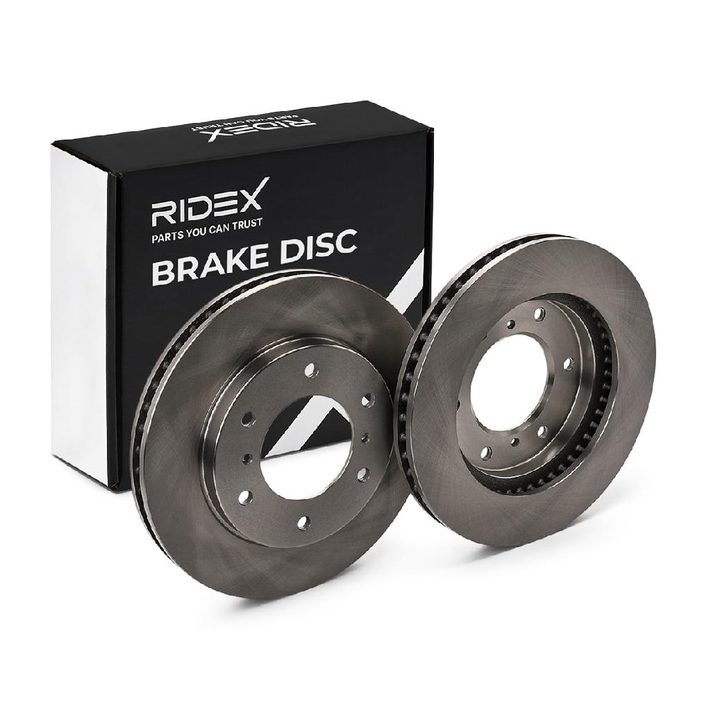 RIDEX 82B0826 2x Bremsscheiben Vorne Ø294mm Belüftet für MITSUBISHI