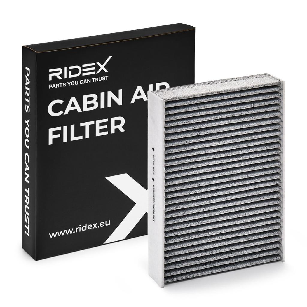 RIDEX 424I0271 Innenraumfilter Pollenfilter Aktivkohlefilter Höhe: 30 Breite: