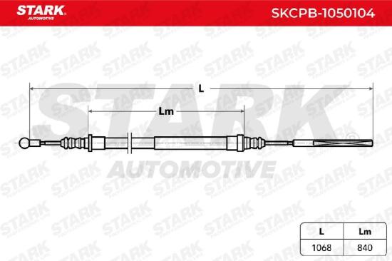 STARK Handbremsseil Hinten Links passend für PEUGEOT 807 MPV Bild STARK Handbremsseil Hinten Links passend für PEUGEOT 807 MPV