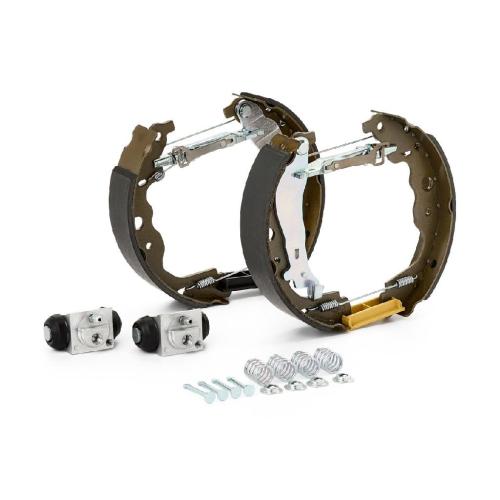 RIDEX Bremsenset Trommelbremse Bremsbacken Satz mit Zubehör mit Radbremszylinder Bild RIDEX Bremsenset Trommelbremse Bremsbacken Satz mit Zubehör mit Radbremszylinder