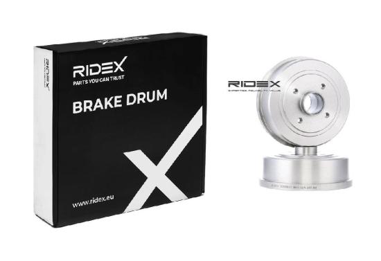 RIDEX 123B0041 2x Bremstrommeln Set Hinten für OPEL Corsa C Schrägheck Bild RIDEX 123B0041 2x Bremstrommeln Set Hinten für OPEL Corsa C Schrägheck