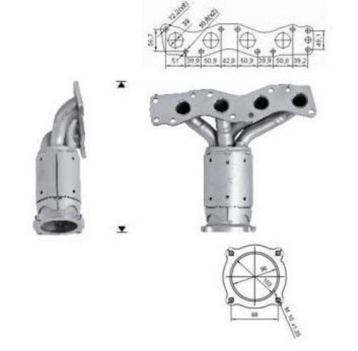 VEGAZ SZK-970 Katalysator Kat für SUZUKI SX4 (EY, GY) 1411055L00H02 71750708 Bild VEGAZ SZK-970 Katalysator Kat für SUZUKI SX4 (EY, GY) 1411055L00H02 71750708