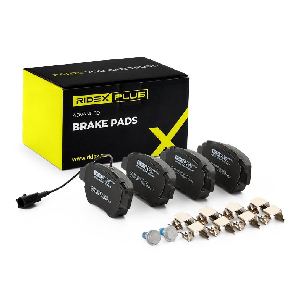 RIDEX PLUS Bremsbelagsatz Bremsbeläge Vorne für FIAT PANDA (169) GRANDE PUNTO