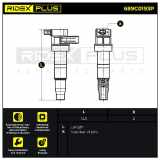 RIDEX PLUS 689C0193P Zündspule 12V für KIA SORENTO I (JC) 134006 273013C000
