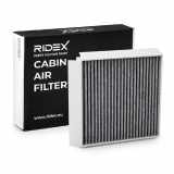 RIDEX 424I0319 Innenraumfilter Pollenfilter Aktivkohlefilter Höhe: 40 Breite: