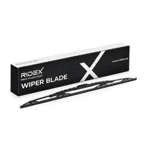 RIDEX Scheibenwischer Wischblatt Stück ohne Spoiler Vorne Länge: 650mm Standard Bild RIDEX Scheibenwischer Wischblatt Stück ohne Spoiler Vorne Länge: 650mm Standard