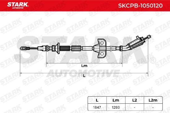 STARK Handbremsseil für VOLVO S60 I (384) Bild STARK Handbremsseil für VOLVO S60 I (384)