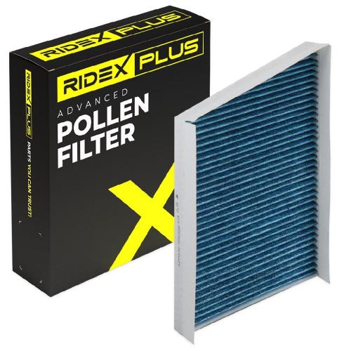 RIDEX PLUS 424I0529P Innenraumfilter Pollenfilter Aktivkohlefilter Höhe: 25 Bild RIDEX PLUS 424I0529P Innenraumfilter Pollenfilter Aktivkohlefilter Höhe: 25