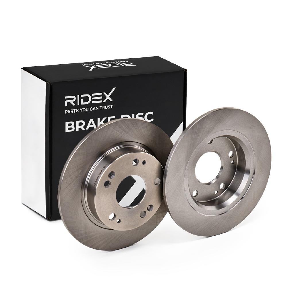 RIDEX 82B0082 2x Bremsscheiben Hinten Ø260mm voll für HONDA 42510TR3A01