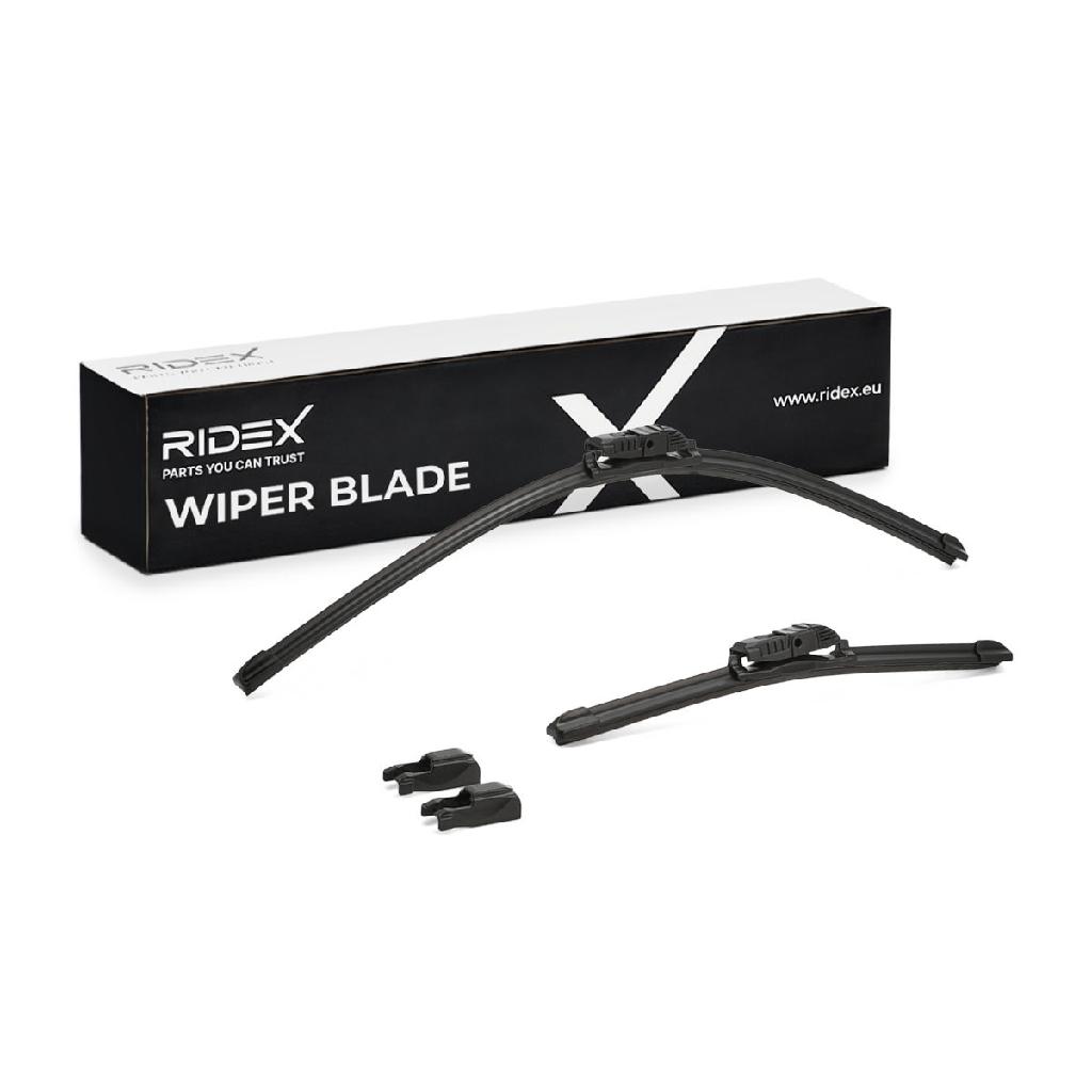 2x RIDEX Scheibenwischer Satz Wischerblätter Satz mit Spoiler Vorne Länge 1: Top