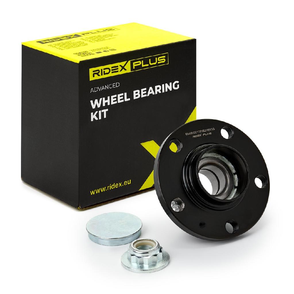 RIDEX PLUS 654W0017P Radlagersatz pro 1 Rad Hinten beidseitig für VW
