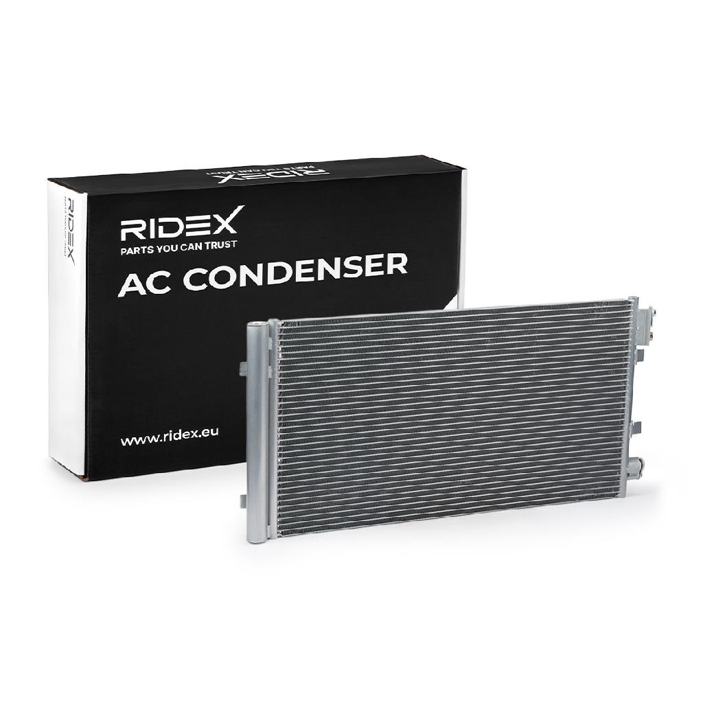 RIDEX 448C0122 Klimakondensator Klimaanlage Auto mit Stickstofffüllung mit
