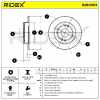 RIDEX 82B0903 2x Bremsscheiben Hinten Ø259,7mm voll für HONDA PRELUDE V Bild RIDEX 82B0903 2x Bremsscheiben Hinten Ø259,7mm voll für HONDA PRELUDE V