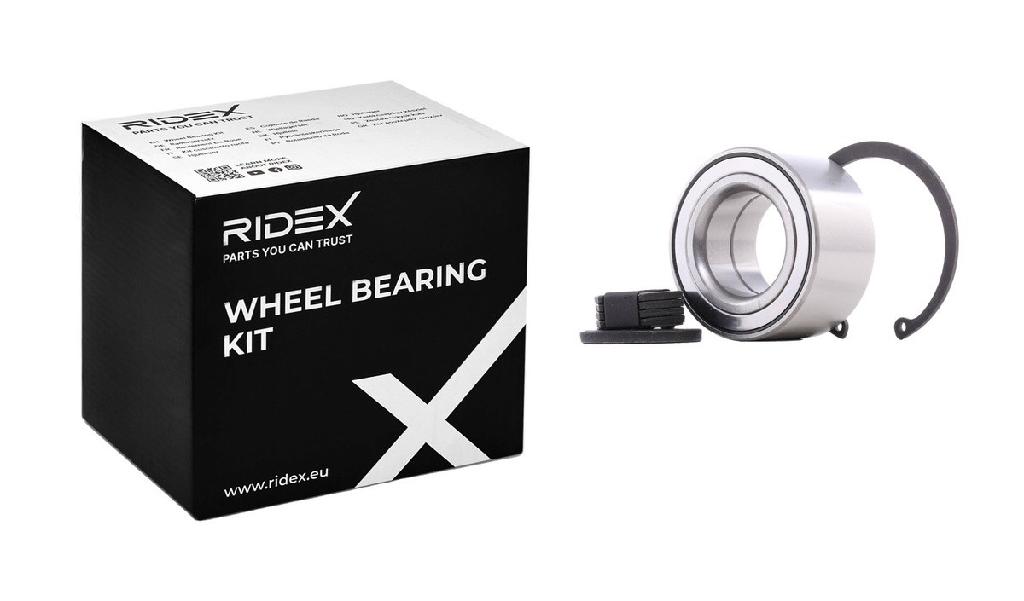 RIDEX 654W0027 Radlagersatz pro 1 Rad Vorne beidseitig für FORD D65133047