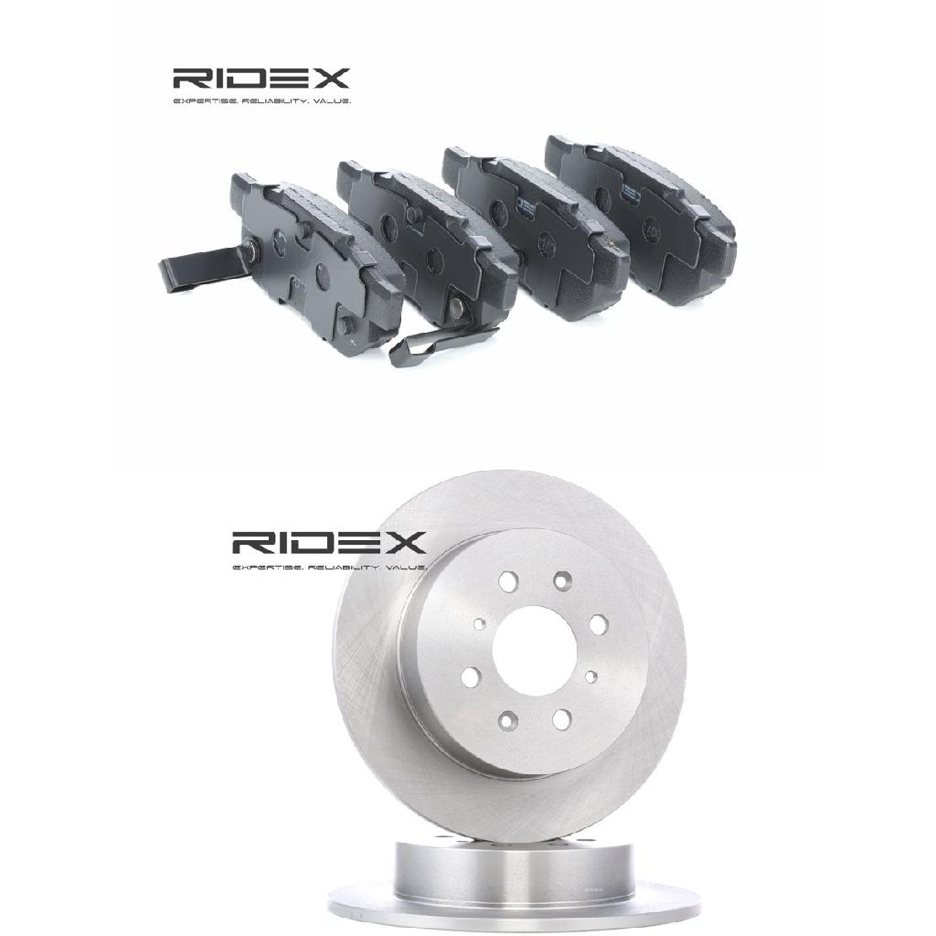 RIDEX Bremsenset Hinten Ø260mm - Bremsscheiben und Beläge für HONDA für MG