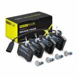RIDEX PLUS Bremsbelagsatz Bremsbeläge Hinten für VW POLO (9N) SHARAN für AUDI