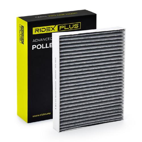 RIDEX PLUS 424I0244P Innenraumfilter Pollenfilter Aktivkohlefilter Höhe: 43 Bild RIDEX PLUS 424I0244P Innenraumfilter Pollenfilter Aktivkohlefilter Höhe: 43
