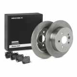 RIDEX Bremsenset Hinten Ø303mm - Bremsscheiben und Beläge für TOYOTA RAV 4 II