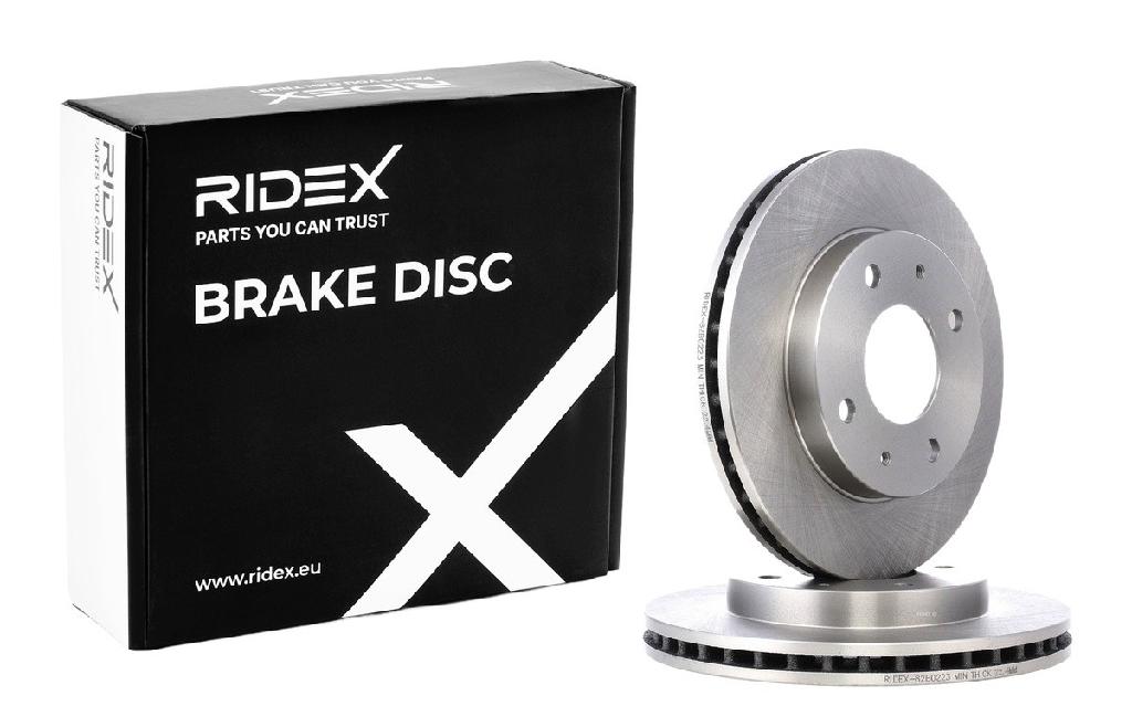 RIDEX 82B0223 2x Bremsscheiben Vorne Ø256mm Belüftet für VOLVO V40 Kombi