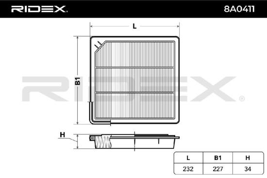 RIDEX 8A0411 Motor Luftfilter Filtereinsatz für FIAT Freemont (345) Bild RIDEX 8A0411 Motor Luftfilter Filtereinsatz für FIAT Freemont (345)