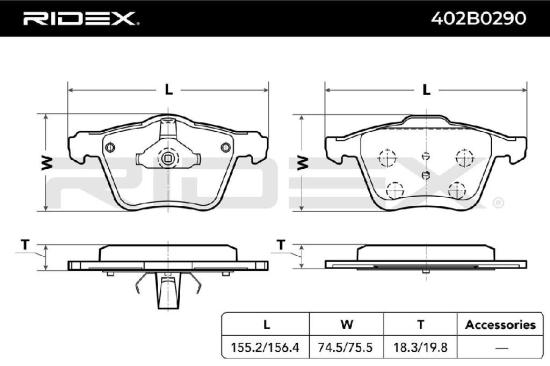 RIDEX Bremsbelagsatz Bremsbeläge Vorne für FORD S-MAX (WA6) GALAXY (WA6) Bild RIDEX Bremsbelagsatz Bremsbeläge Vorne für FORD S-MAX (WA6) GALAXY (WA6)