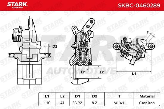 STARK SKBC-0460289 Bremssattel Bremszange Hinten rechts für HONDA ACCORD IV (CB) Bild STARK SKBC-0460289 Bremssattel Bremszange Hinten rechts für HONDA ACCORD IV (CB)
