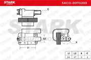 STARK SKCO-0070203 Zündspule Anschlussanzahl 2 für LAND ROVER Defender SUV