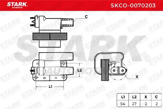 STARK SKCO-0070203 Zündspule Anschlussanzahl 2 für LAND ROVER Defender SUV Bild STARK SKCO-0070203 Zündspule Anschlussanzahl 2 für LAND ROVER Defender SUV