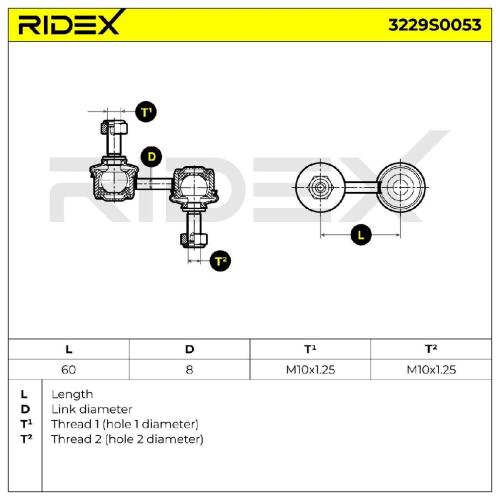 RIDEX 1x Koppelstange Stabilisator Vorne beidseitig für SUBARU FORESTER (SH) Bild RIDEX 1x Koppelstange Stabilisator Vorne beidseitig für SUBARU FORESTER (SH)