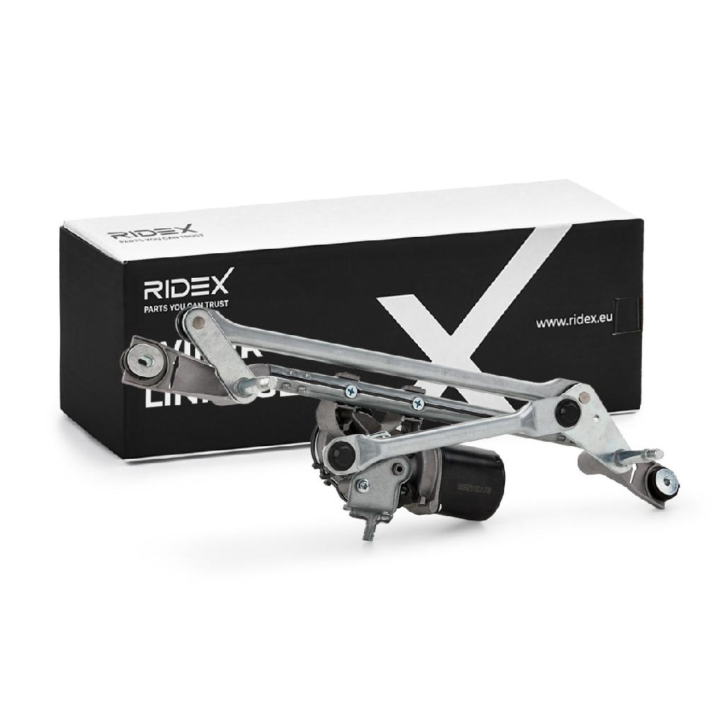 RIDEX Wischergestänge Vorne Gestänge Scheibenwischer mit Elektromotor 300W0067