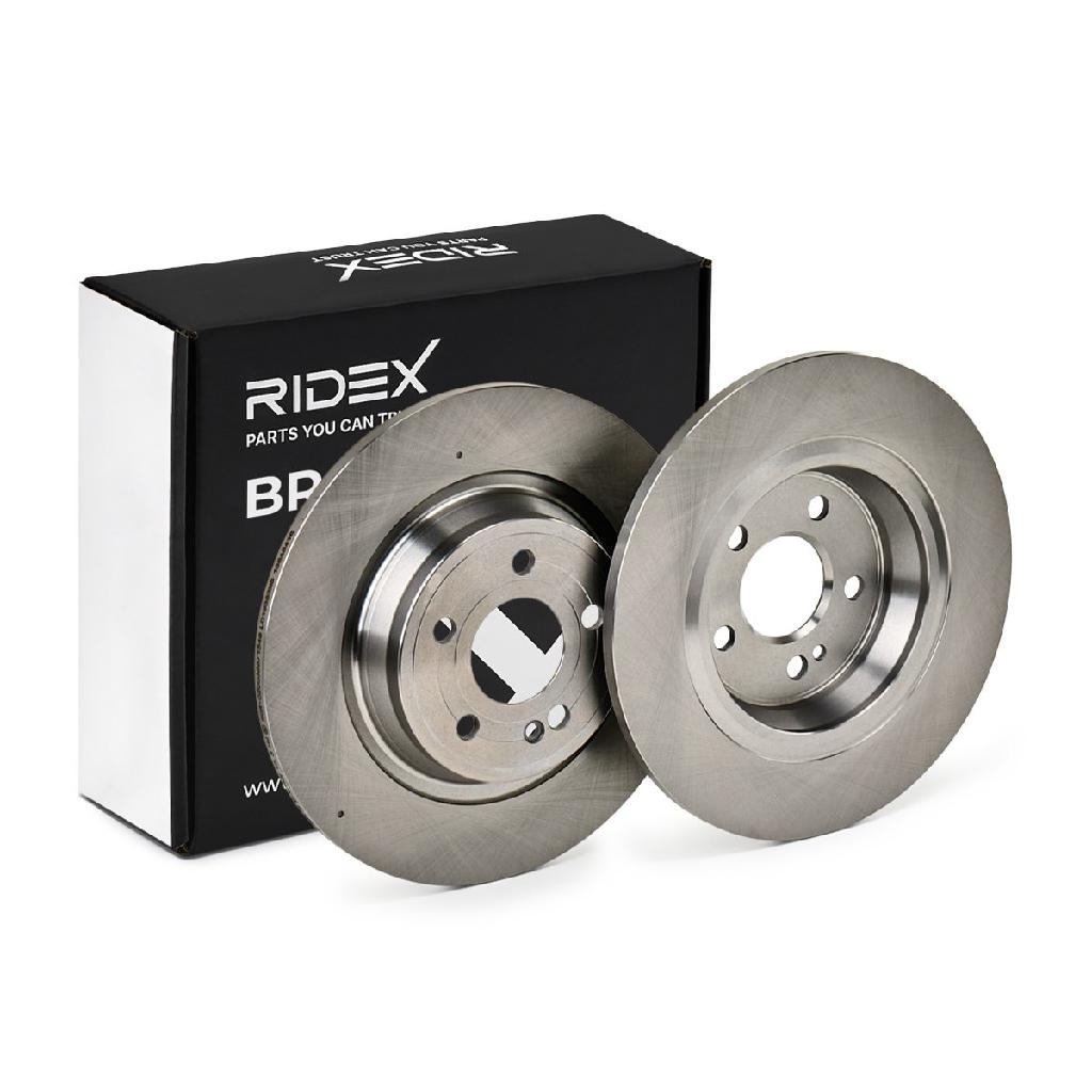 RIDEX 82B3096 2x Bremsscheiben Hinten Ø320mm voll passend für MERCEDES-BENZ