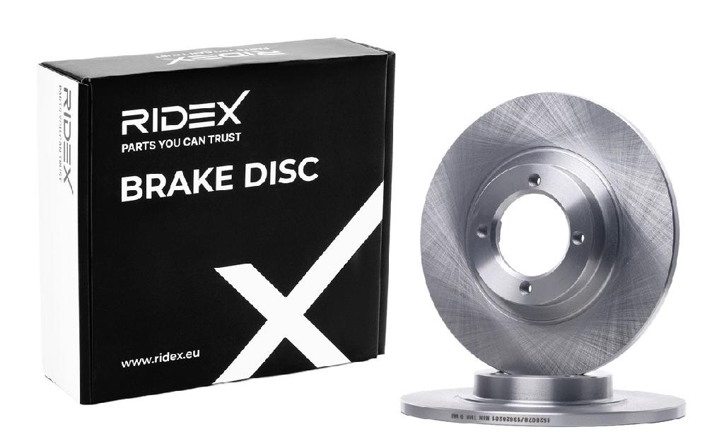 RIDEX 82B1249 1x Bremsscheibe Vorne Ø226mm voll für TOYOTA STARLET (KP6)