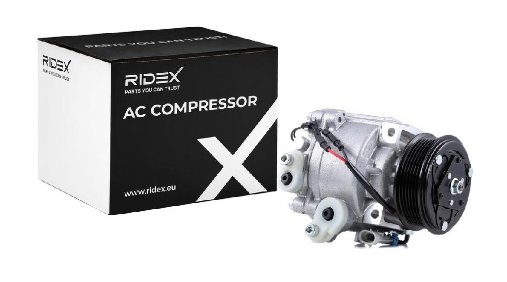 RIDEX A/C Kompressor für Klimaanlage Klimakompressor mit ID: QS90 Kältemittel: