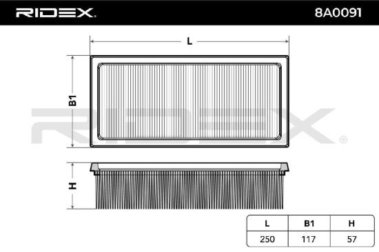 RIDEX 8A0091 Motor Luftfilter Filtereinsatz Umluftfilter für MITSUBISHI COLT VI Bild RIDEX 8A0091 Motor Luftfilter Filtereinsatz Umluftfilter für MITSUBISHI COLT VI