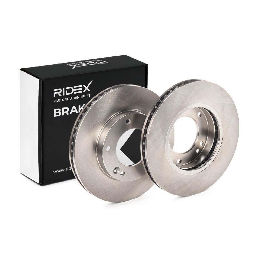 RIDEX 82B0708 1x Bremsscheibe Vorne Ø302mm Belüftet für KIA SORENTO I (JC)
