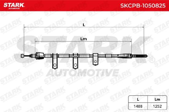 STARK Handbremsseil Hinten für KIA Picanto (SA) Bild STARK Handbremsseil Hinten für KIA Picanto (SA)