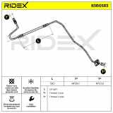 RIDEX Bremsschlauch 83B0583 HINTEN links BREMSSCHLÄUCHE passend für PEUGEOT 207