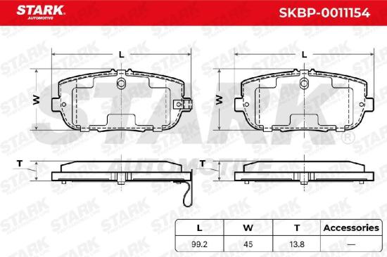 STARK Bremsbelagsatz Bremsbeläge Hinten für MAZDA MX-5 III (NC) für FIAT Bild STARK Bremsbelagsatz Bremsbeläge Hinten für MAZDA MX-5 III (NC) für FIAT