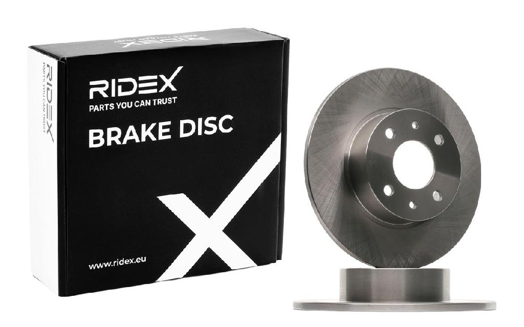 RIDEX 82B0055 2x Bremsscheiben Hinten Ø251,2mm voll für FIAT BRAVO II (198)