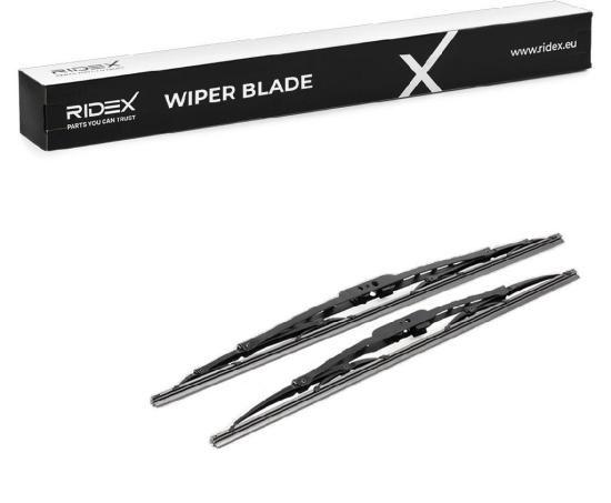 2x RIDEX Scheibenwischer Satz Wischerblätter Satz ohne Spoiler Vorne Länge 1: Bild 2x RIDEX Scheibenwischer Satz Wischerblätter Satz ohne Spoiler Vorne Länge 1: