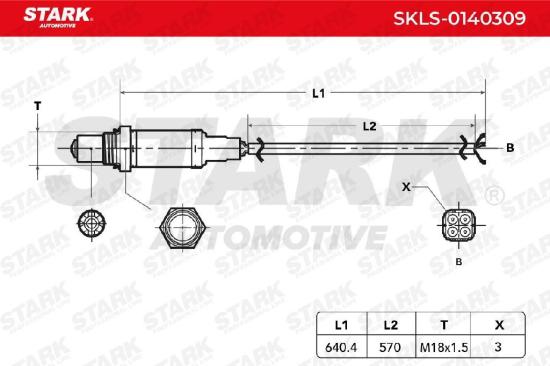 STARK SKLS-0140309 Lambdasonde Oxygen O2 Sensor Beheizt für VW 226913Y100 Bild STARK SKLS-0140309 Lambdasonde Oxygen O2 Sensor Beheizt für VW 226913Y100