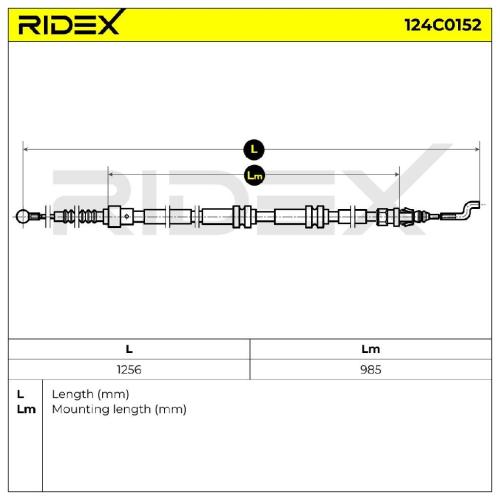 RIDEX Handbremsseil Hinten Rechts Links für VW Transporter T5 Bus Bild RIDEX Handbremsseil Hinten Rechts Links für VW Transporter T5 Bus