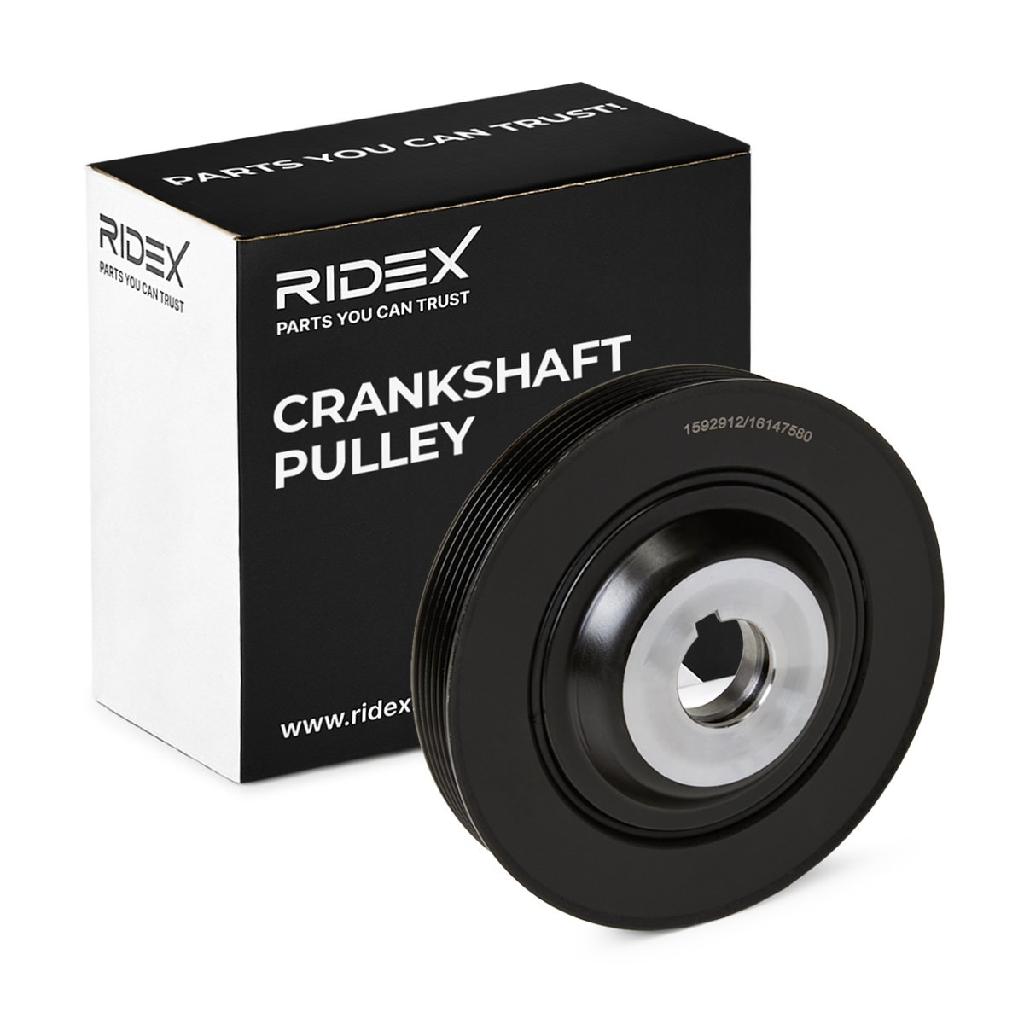 RIDEX 3213B0195 Riemenscheibe Kurbelwelle 157mm Kurbelwellenriemenscheibe