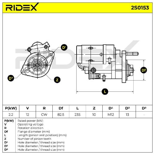 RIDEX Motor Starter/Anlasser 2,2kW für TOYOTA HILUX III Pick-up LAND CRUISER Bild RIDEX Motor Starter/Anlasser 2,2kW für TOYOTA HILUX III Pick-up LAND CRUISER