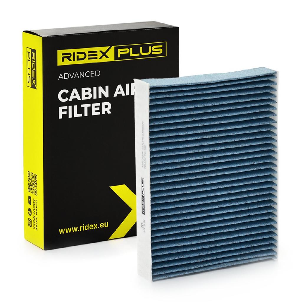 RIDEX PLUS 424I0408P Innenraumfilter Pollenfilter Aktivkohlefilter Höhe: 35