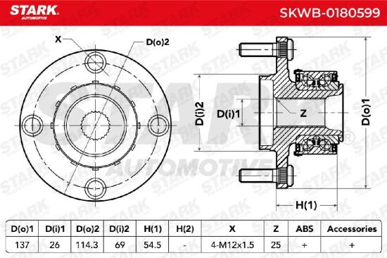 STARK SKWB-0180599 Radlagersatz pro 1 Rad Vorne beidseitig mit Zubehör Bild STARK SKWB-0180599 Radlagersatz pro 1 Rad Vorne beidseitig mit Zubehör