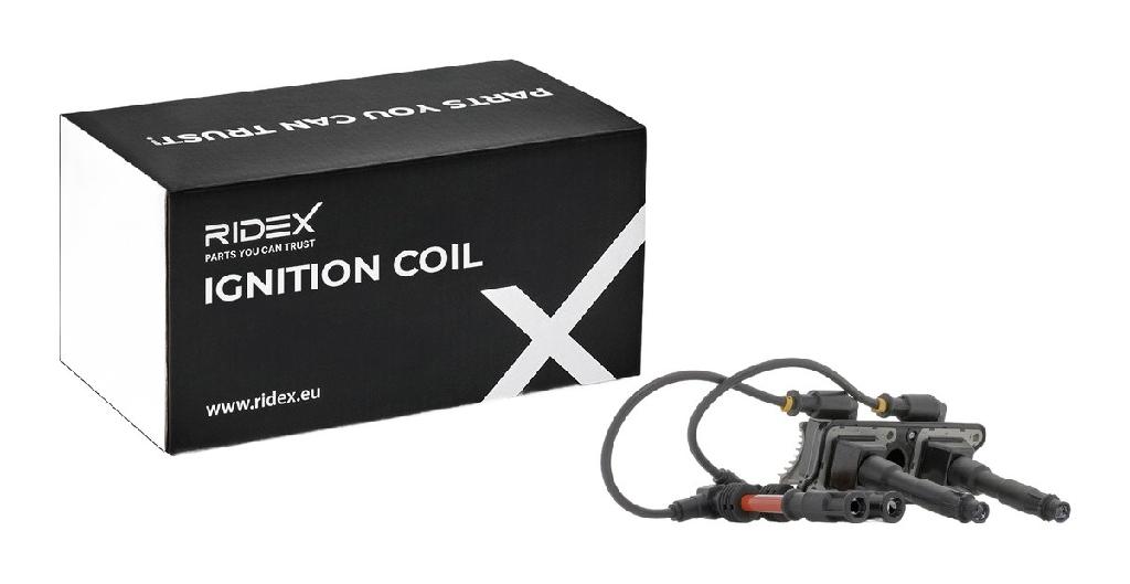 RIDEX 689C0363 Zündspule 12V Anschlussanzahl 4 für AUDI A4 Limousine (8D2, B5)